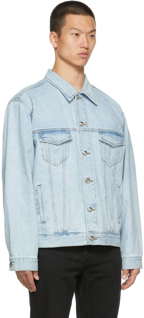 商品We11done|Blue Denim Oversize Trucker Jacket,价格¥2364,第2张图片详细描述