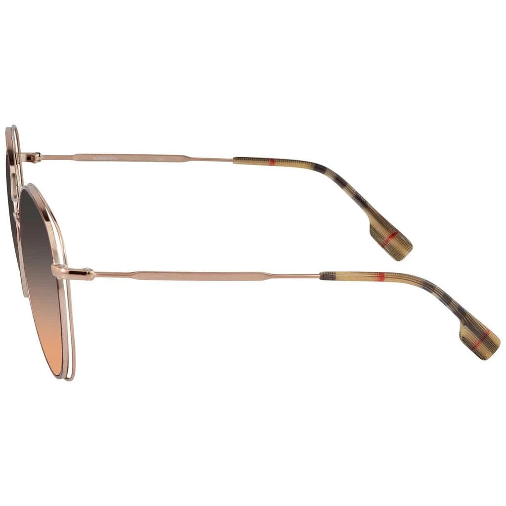 商品Burberry|Brown Gradient Round Ladies Sunglasses BE3105 118818 60,价格¥736,第3张图片详细描述