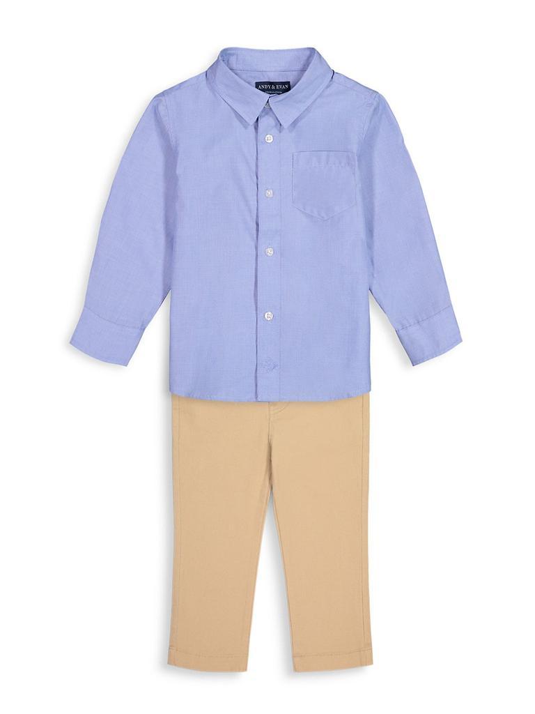 商品Andy & Evan|Little Boy's Solid Dress Shirt,价格¥346,第4张图片详细描述