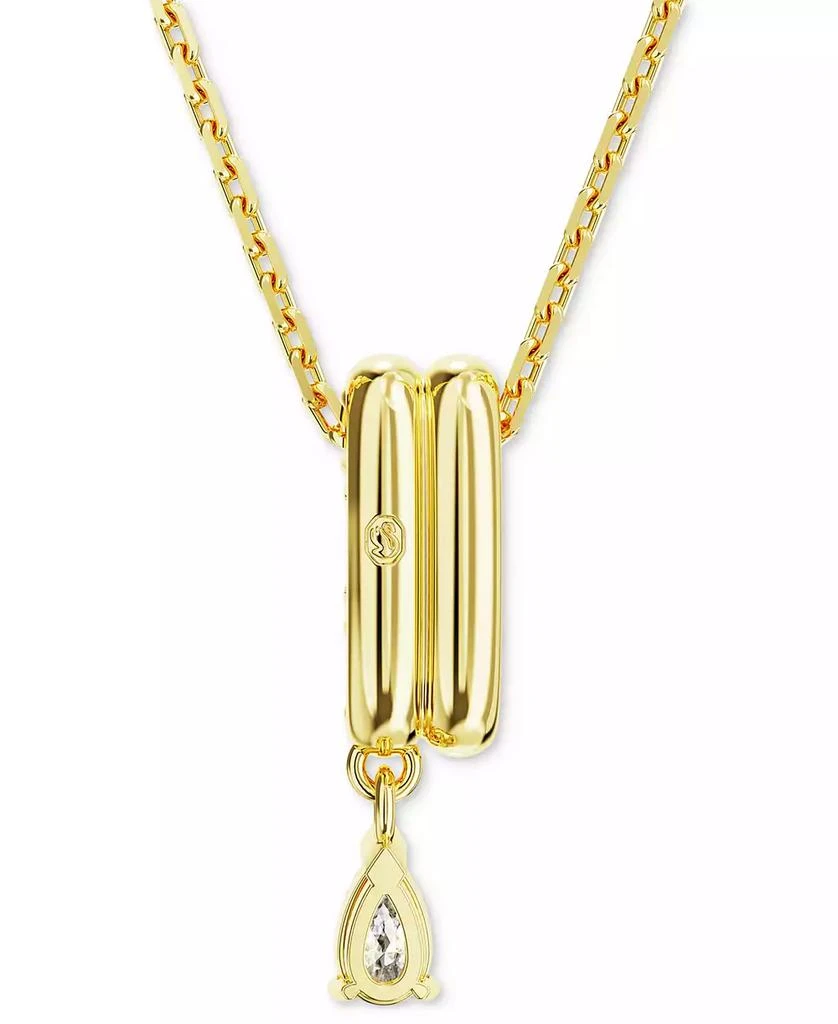 商品Swarovski|Gold-Tone Crystal & Polished Bar Pendant Necklace, 15" + 2" extender,价格¥637,第5张图片详细描述