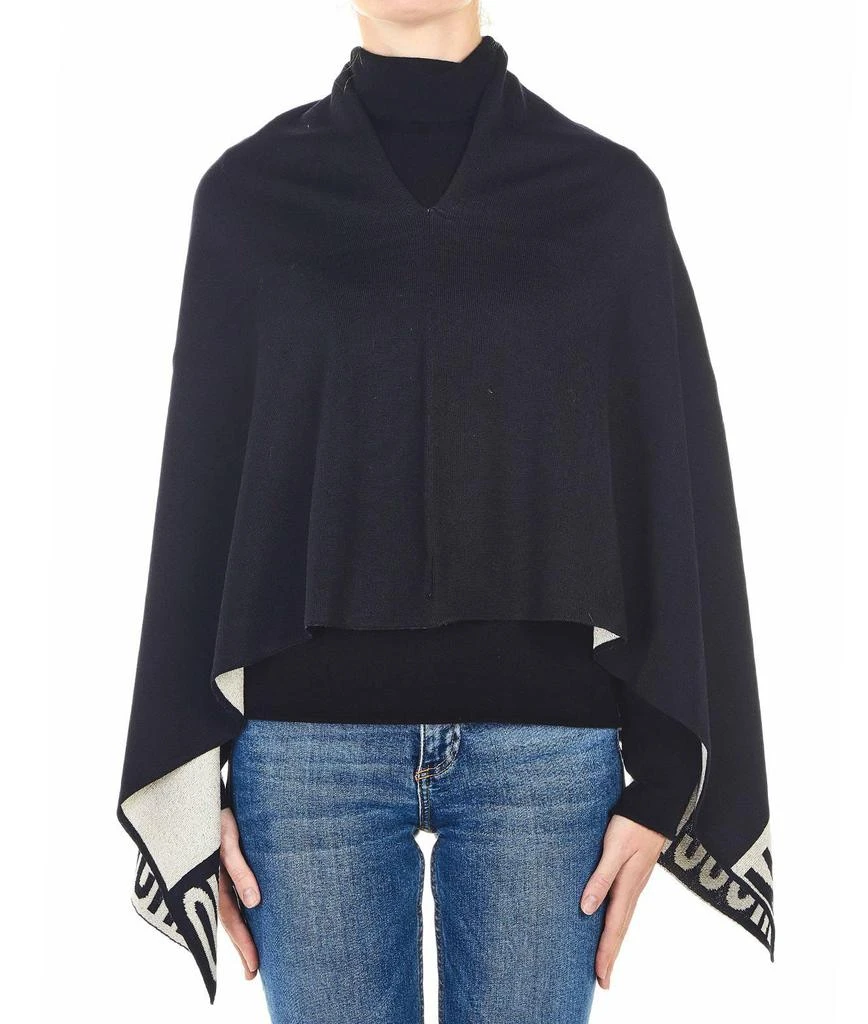 商品Moschino|Moschino Womens Black Scarf,价格¥1534,第1张图片
