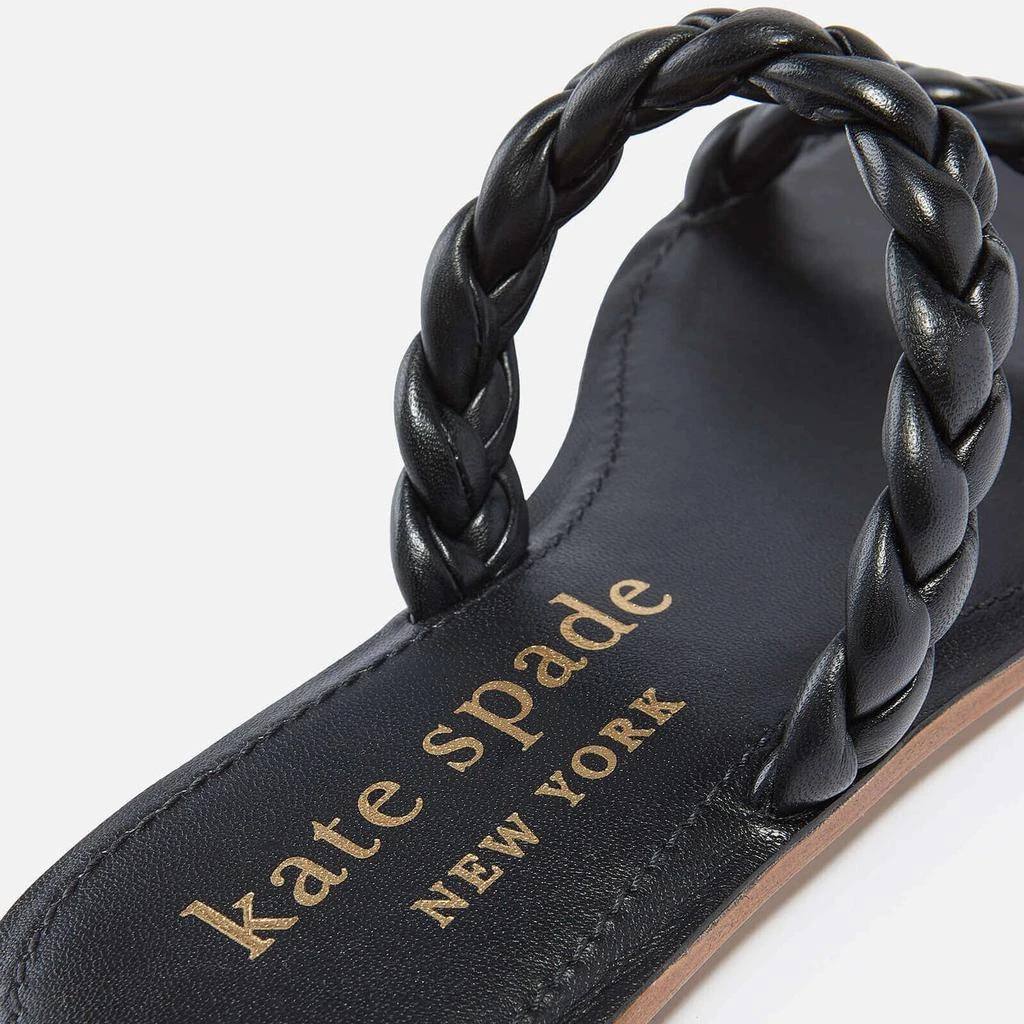 商品Kate Spade|Kate Spade New York Women's Miami Leather Double Strap Sandals - Warm Stone,价格¥379,第4张图片详细描述