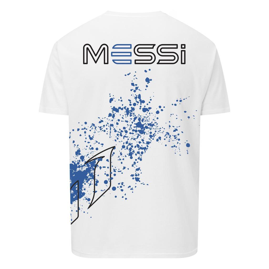 商品The Messi Store|Messi Paint Splash Logo T-Shirt - US/CA - White,价格¥368,第4张图片详细描述