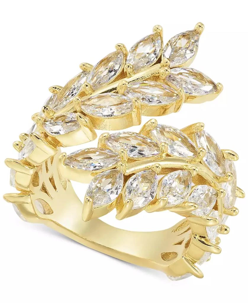 商品INC International|Gold-Tone Crystal Leaf Ring, Created for Macy's,价格¥119,第1张图片