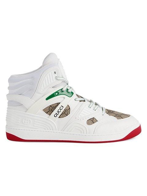 商品Gucci|Basket High-Top Sneakers,价格¥7106,第1张图片