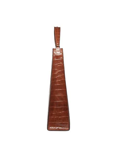 商品Staud|Large Rey Croc-Embossed Leather Shoulder Bag,价格¥2438,第4张图片详细描述