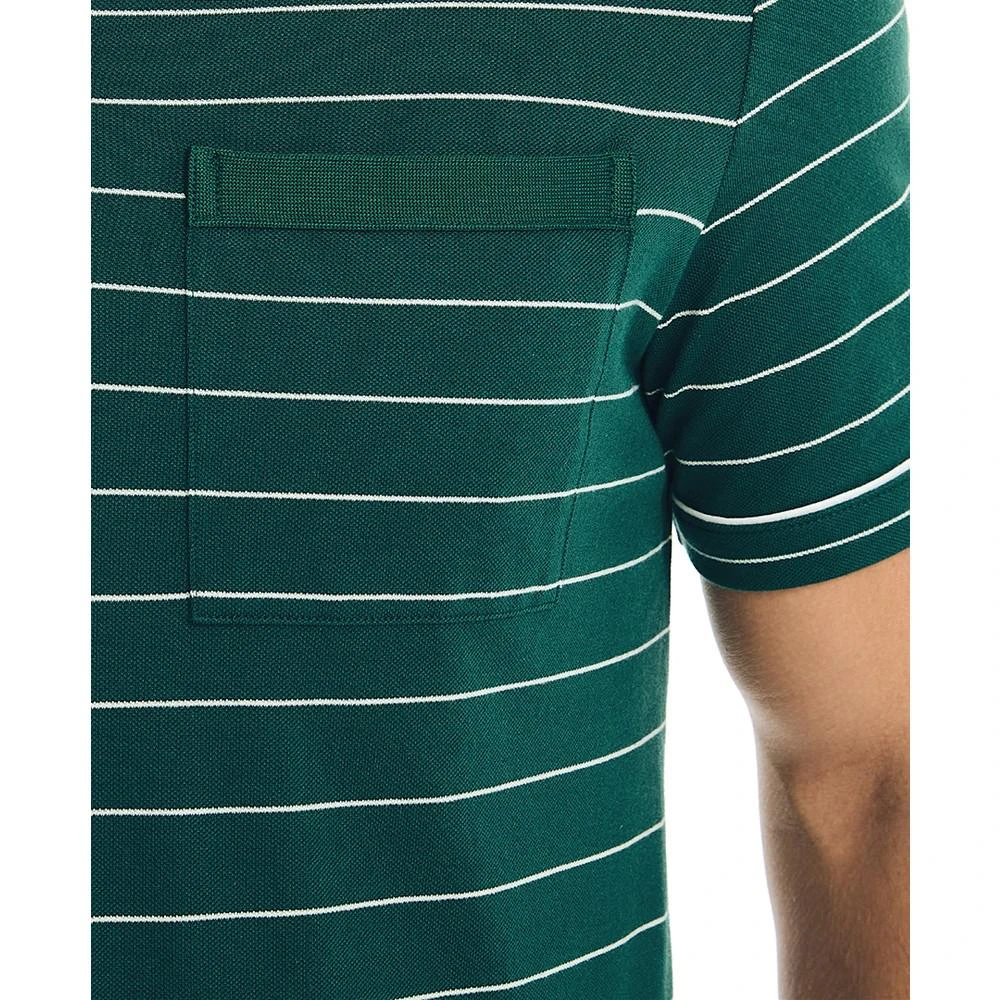 商品Nautica|Men's Classic-Fit Short Sleeve Stretch Striped Polo Shirt,价格¥596,第3张图片详细描述