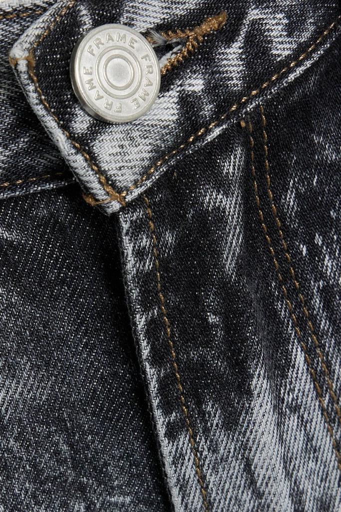 Le Nouveau acid-wash mid-rise straight-leg jeans商品第2张图片规格展示