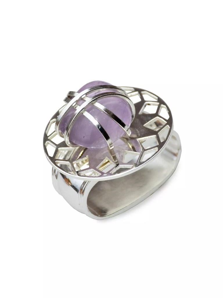 商品Nomi K|Amethyst 4-Piece Napkin Ring Set,价格¥2586,第1张图片