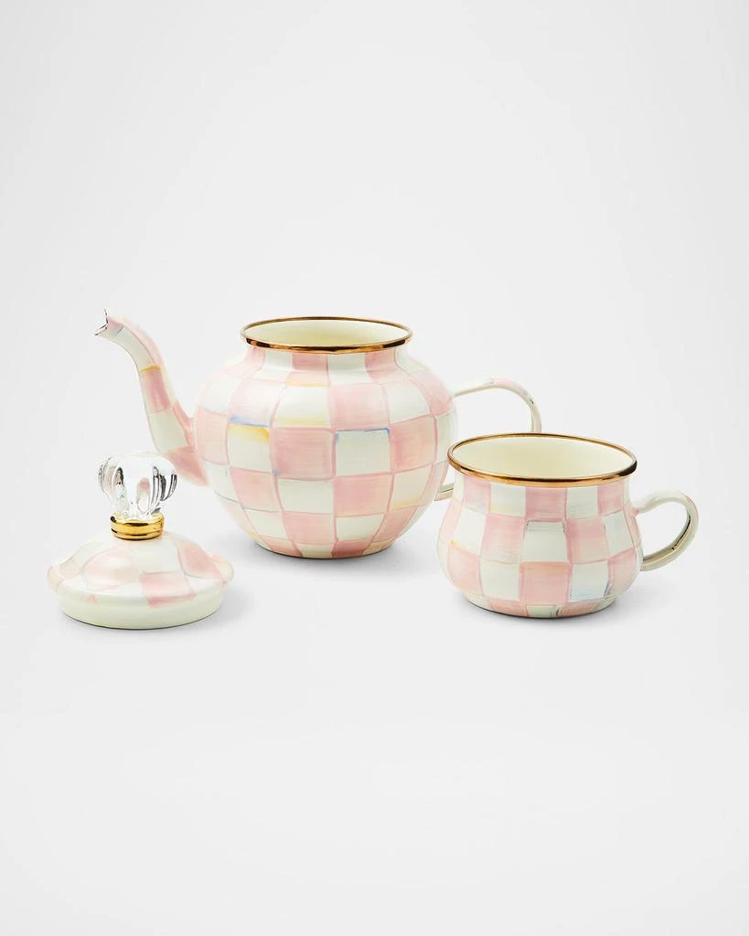 商品MacKenzie-Childs|Rosy Check Enamel High Tea Set,价格¥1555,第2张图片详细描述