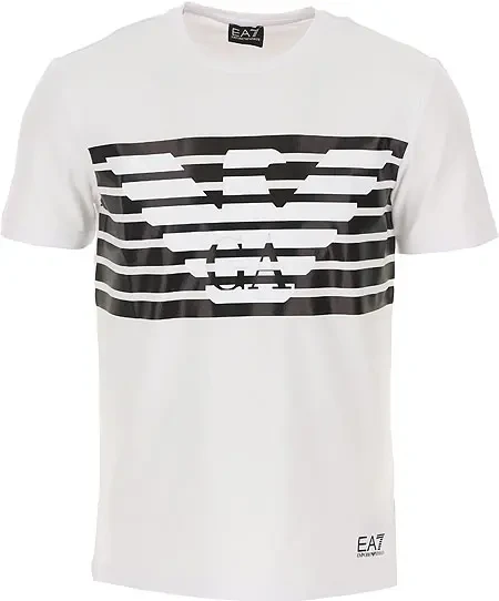 商品Emporio Armani|EMPORIO ARMANI 男士白色棉质短袖T恤 3LPT60-PJ3NZ-1100,价格¥524,第1张图片