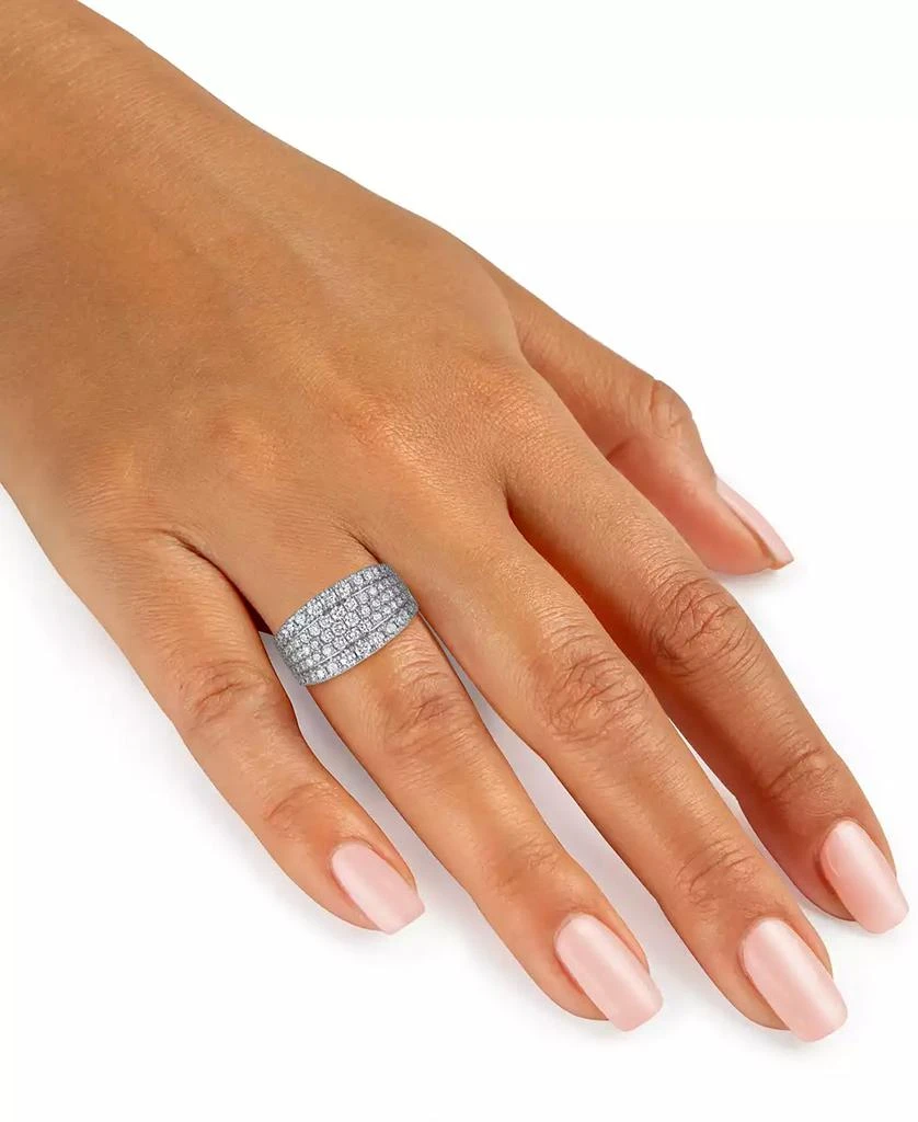 商品Macy's|Diamond 5-Row Pave Band Ring (2 ct. t.w.) in 14k White Gold,价格¥44083,第2张图片详细描述