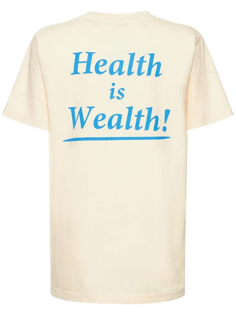 商品Sporty & Rich|Health Is Wealth Cotton T-shirt,价格¥428,第4张图片详细描述