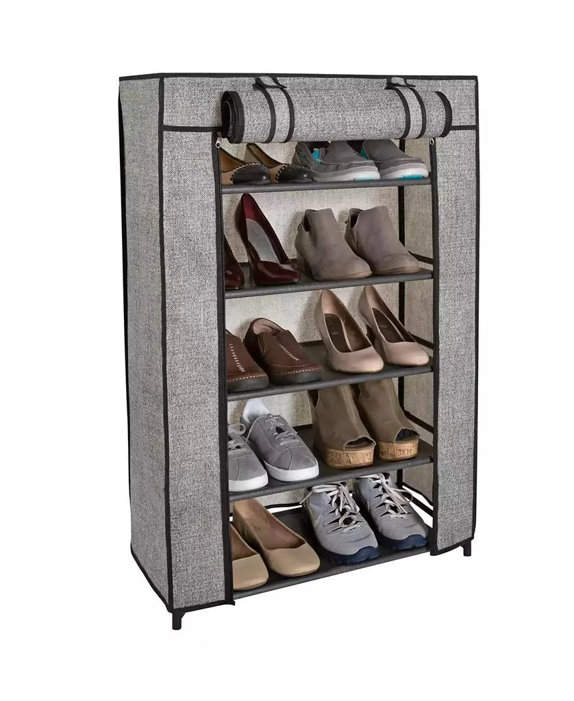 商品Simplify|5 Tier Shoe Organizer with Cover,价格¥297,第2张图片详细描述
