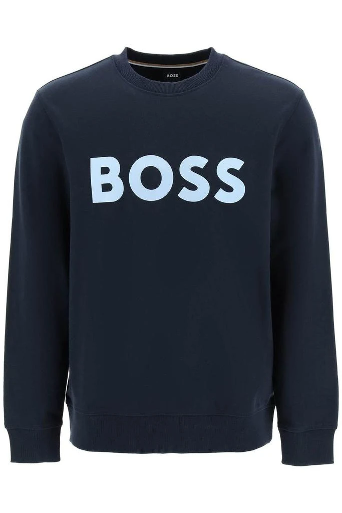 商品Hugo Boss|RESPONSIBLE FLOCKED LOGO SWEATSHIRT,价格¥679,第1张图片