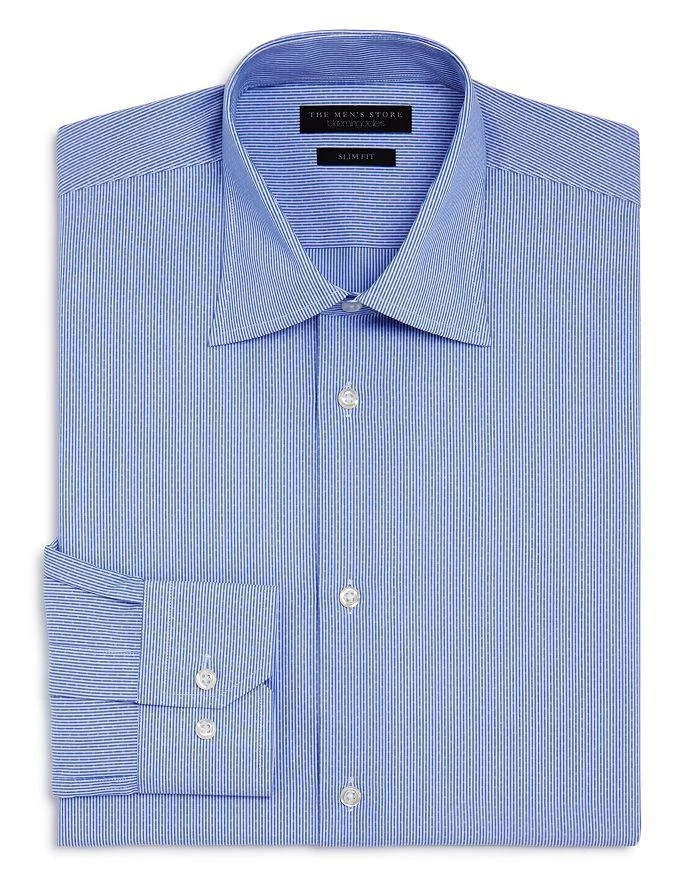 商品The Men's Store at Bloomingdale's|Dobby Stripe Slim Fit Dress Shirt - 100% Exclusive,价格¥411,第1张图片