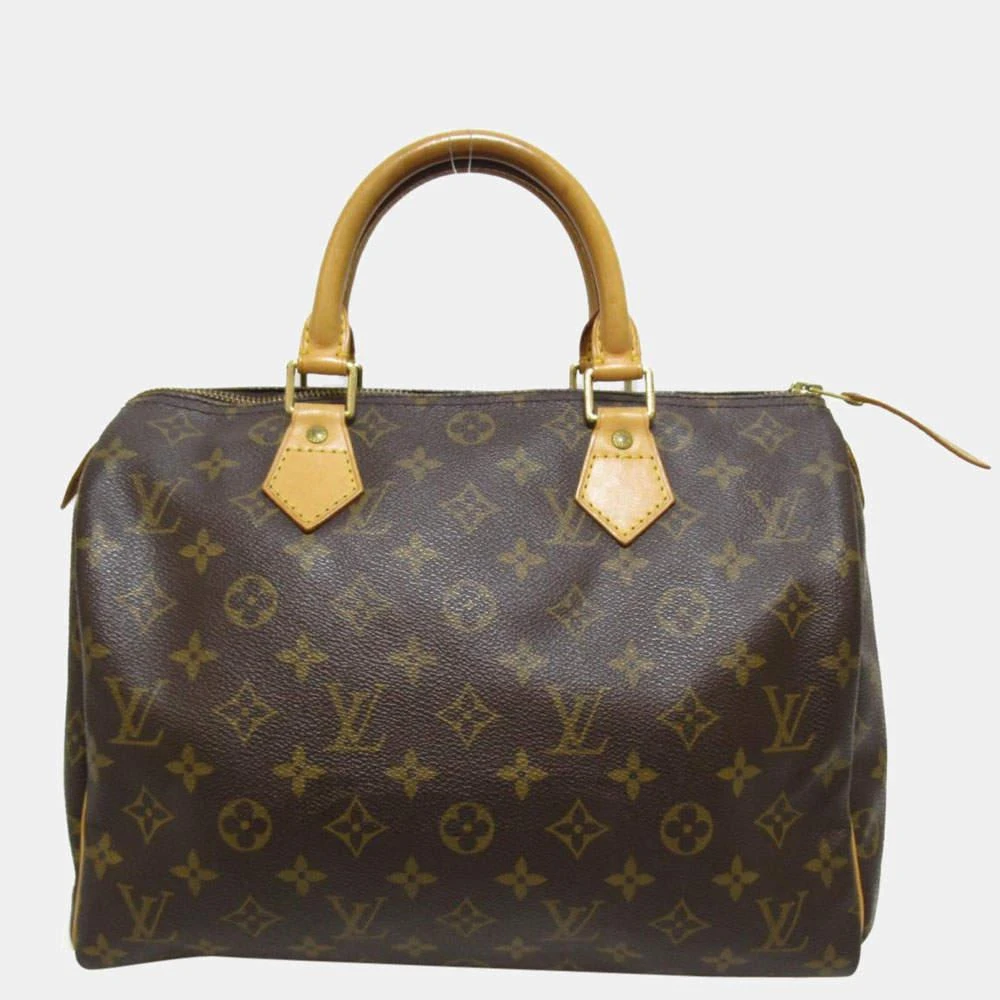 商品[二手商品] Louis Vuitton|Louis Vuitton Brown Monogram Canvas Speedy 30 Satchel Bag ,价格¥7201,第1张图片