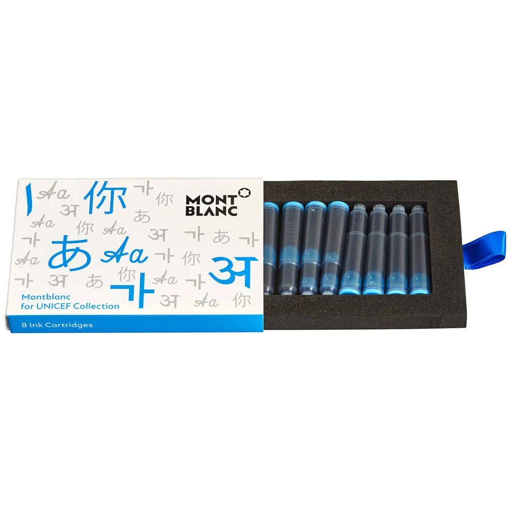 商品MontBlanc|Montblanc Unicef Collection 8 Ink Cartridges Refill - Blue,价格¥74,第1张图片