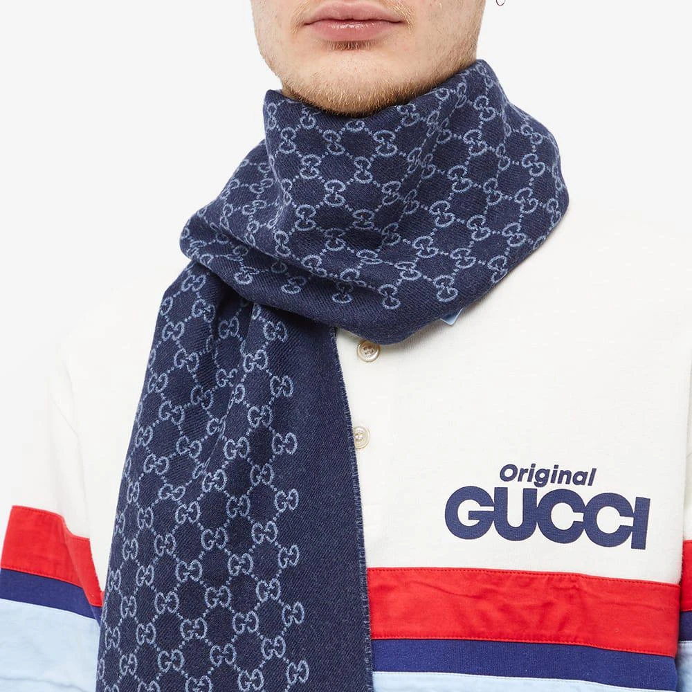 商品Gucci|Gucci GG Jaquard Scarf,价格¥2711,第3张图片详细描述