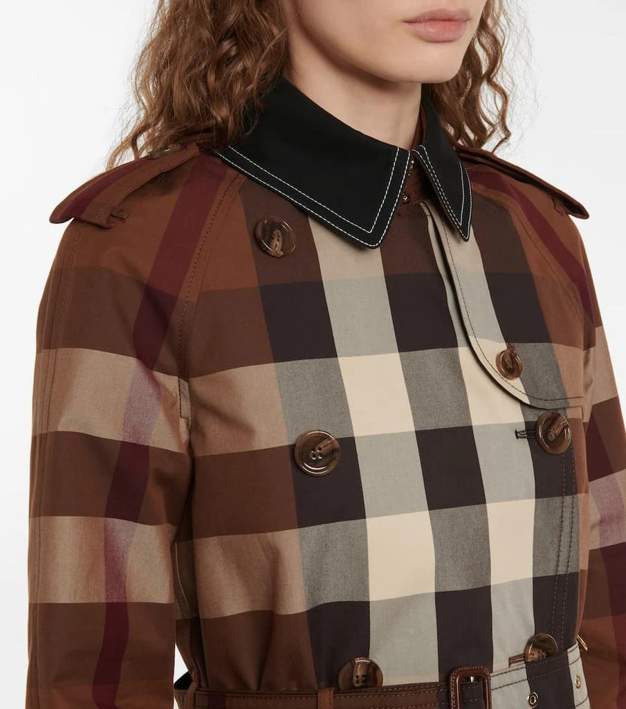 商品Burberry|Checked棉质风衣,价格¥27468,第4张图片详细描述