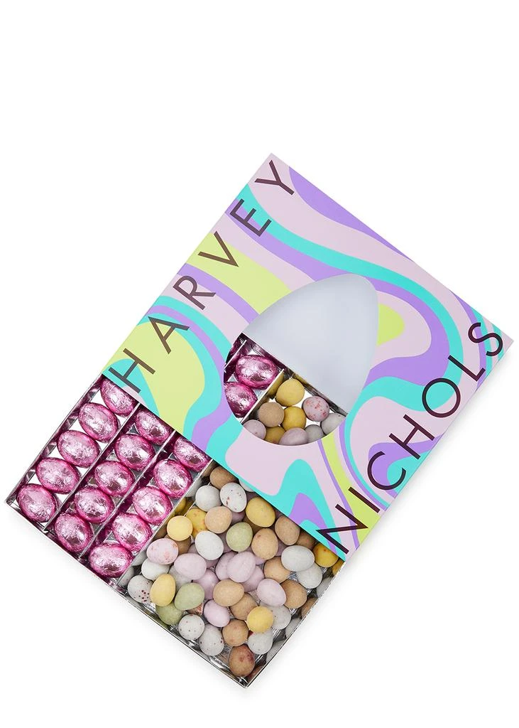 商品Harvey Nichols|Party Eggs Milk Chocolate Speckled & Foiled Praline Eggs Gift Box 440g,价格¥45,第2张图片详细描述