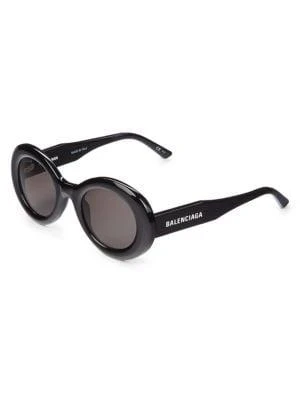商品Balenciaga|50MM Chunky Round Sunglasses,价格¥1201,第2张图片详细描述