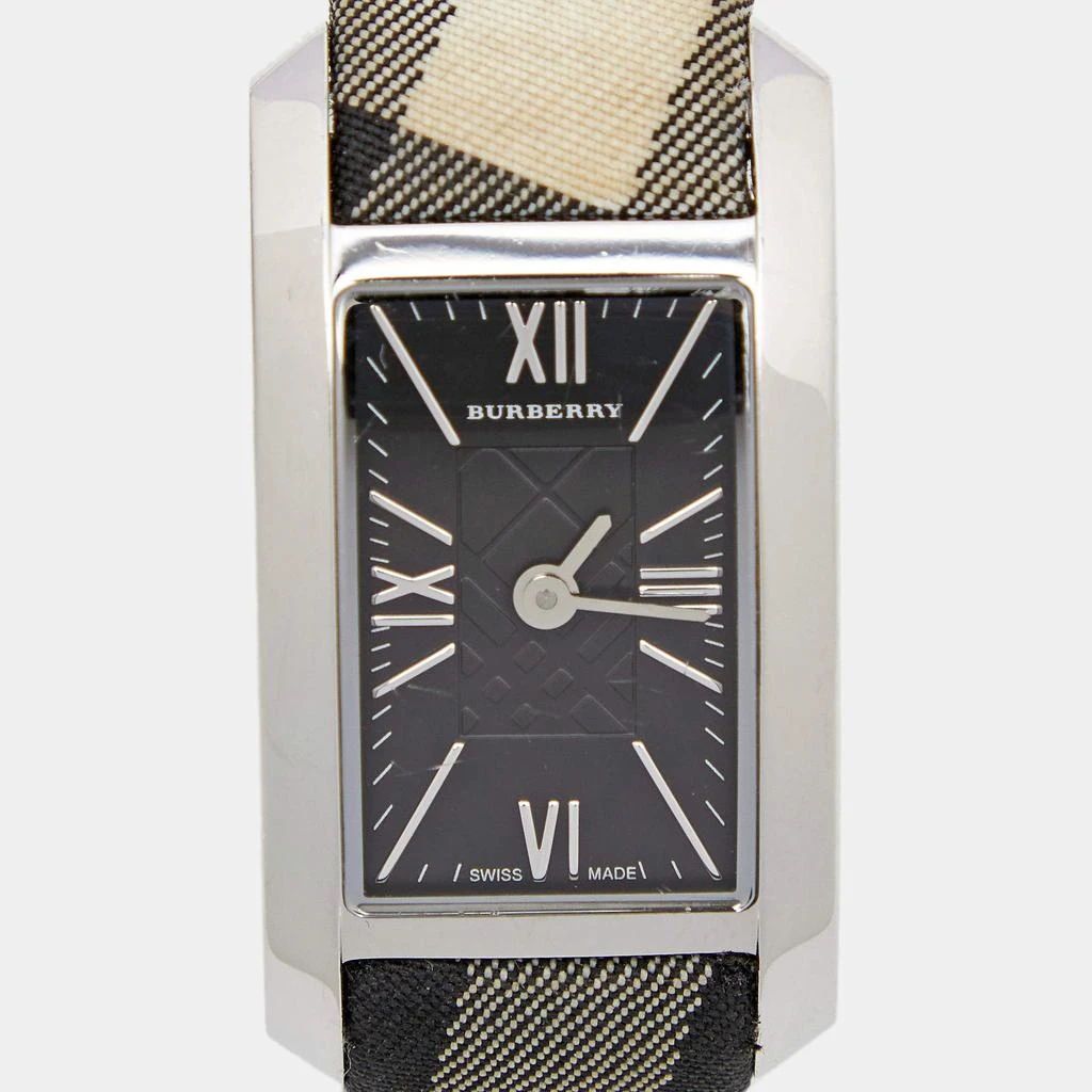 商品[二手商品] Burberry|Burberry Black Stainless Steel Canvas Heritage Nova Check BU1080 Women's Wristwatch 20 mm,价格¥1154,第3张图片详细描述