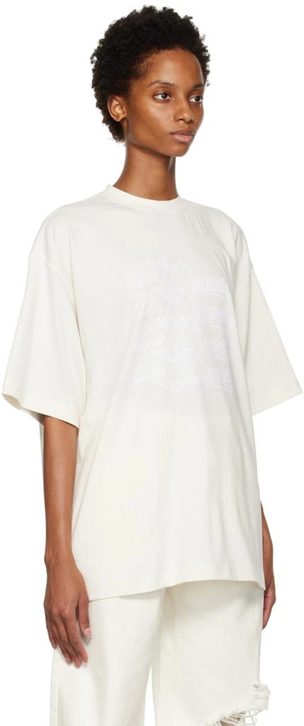 商品We11done|Off-White Flocked T-Shirt,价格¥784,第2张图片详细描述