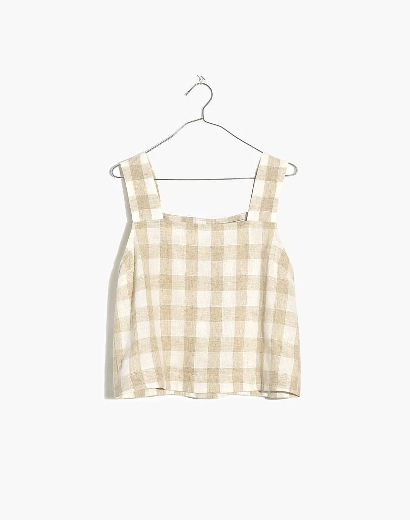 商品Madewell|Linen-Blend Sunside Button-Back Top: Undyed Edition,价格¥118,第5张图片详细描述