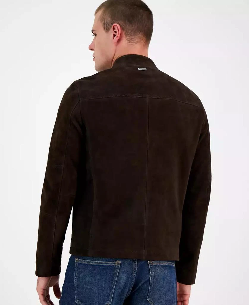 商品Michael Kors|Men's Suede Racer Jacket, Created for Macy's,价格¥2603,第2张图片详细描述