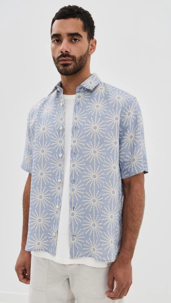 商品Frescobol Carioca|Castro Linen Copa Sol Printed Shirt,价格¥2001,第1张图片