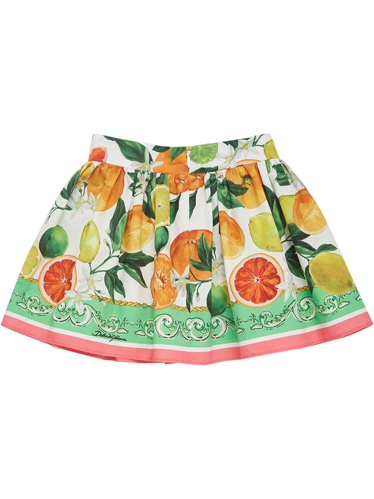 商品Dolce & Gabbana|Flower Print Cotton Skirt W/diaper Cover,价格¥3594,第3张图片详细描述