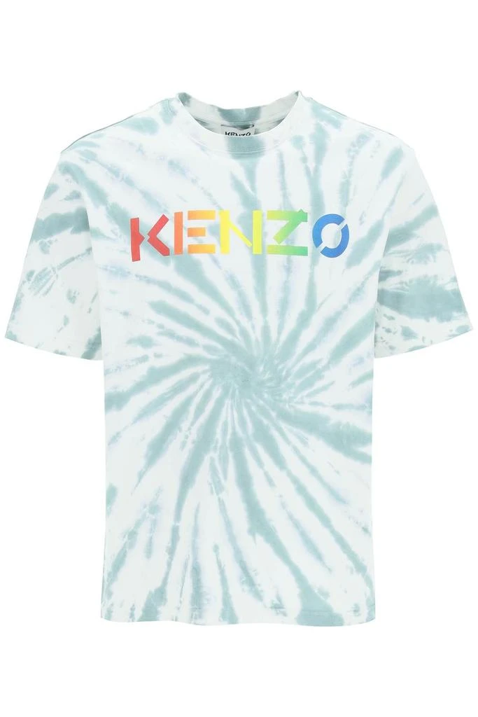 商品Kenzo|TIE-DYE T-SHIRT WITH RAINBOW LOGO,价格¥739,第1张图片