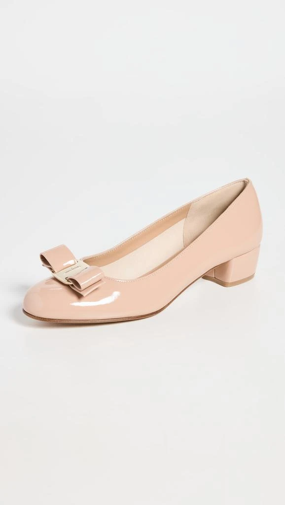 商品Salvatore Ferragamo|Salvatore Ferragamo 菲拉格慕 Vara 低跟浅口鞋,价格¥6584,第1张图片