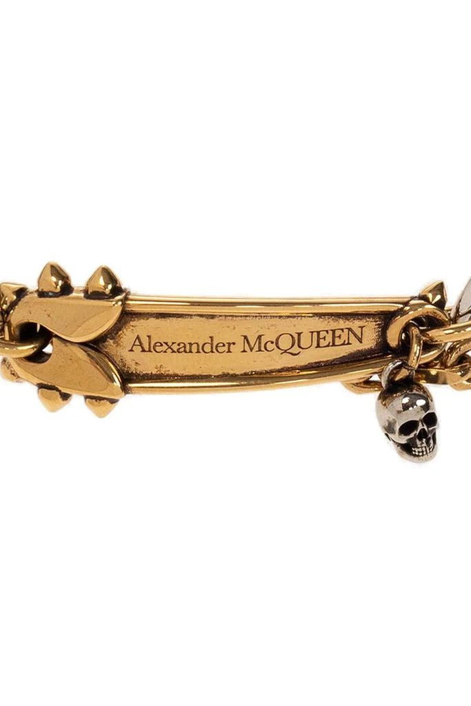 商品Alexander McQueen|Alexander McQueen Punk Stud Safety Pin Bracelet,价格¥2184,第2张图片详细描述
