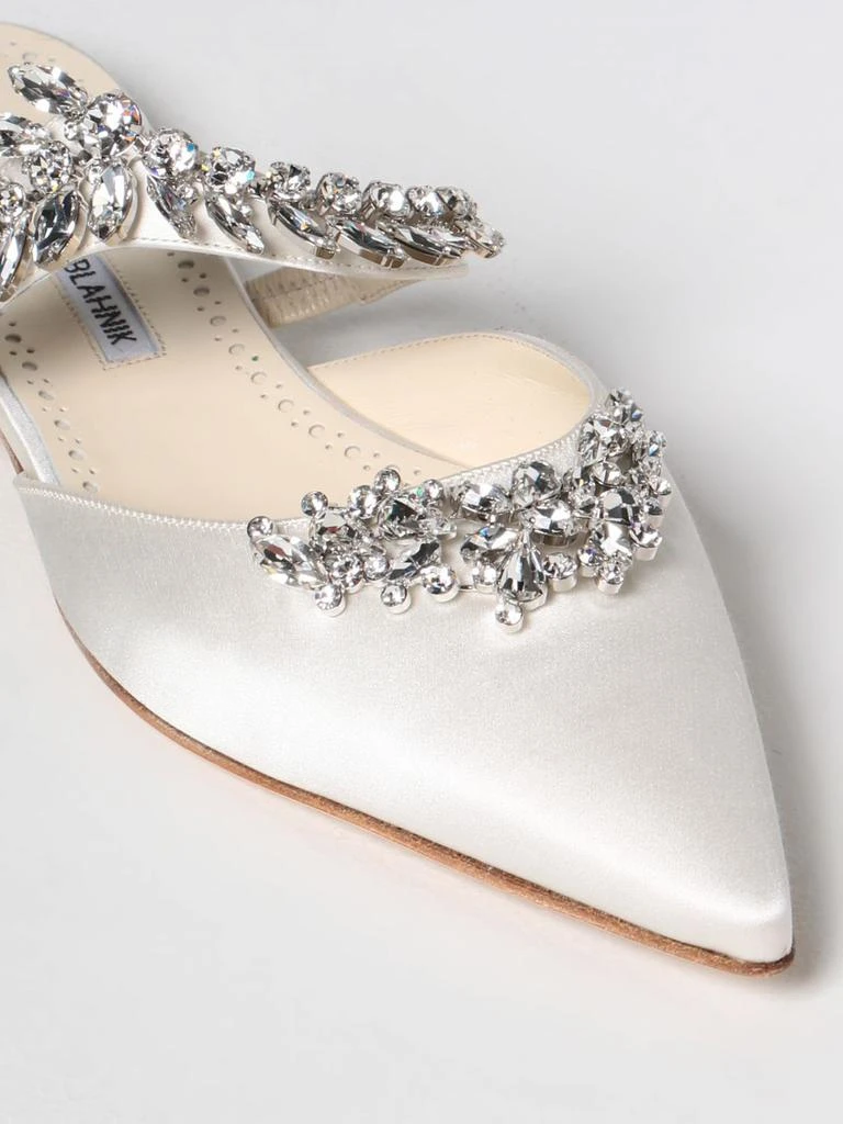 商品Manolo Blahnik|Lurum Manolo Blahnik ballet flat in satin,价格¥6206,第4张图片详细描述