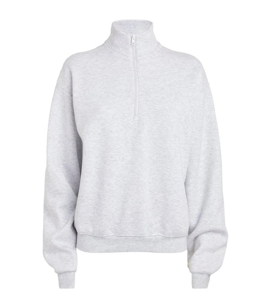 商品SKIMS|Cotton-Blend Half-Zip Sweatshirt,价格¥427,第1张图片