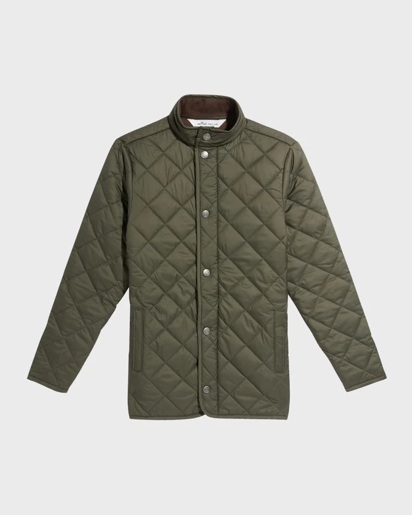 商品Peter Millar|Boy's Suffolk Quilted Solid Coat, Size XXS-XL,价格¥1539,第1张图片