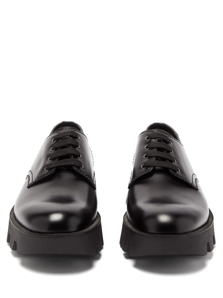 商品Prada|Exaggerated-sole leather Derby shoes,价格¥6437,第5张图片详细描述