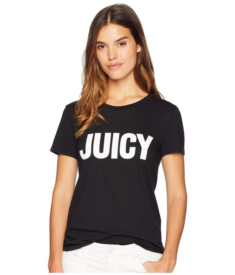 商品Juicy Couture|Track Juicy Gothic Studs Short Sleeve Tee,价格¥127,第1张图片