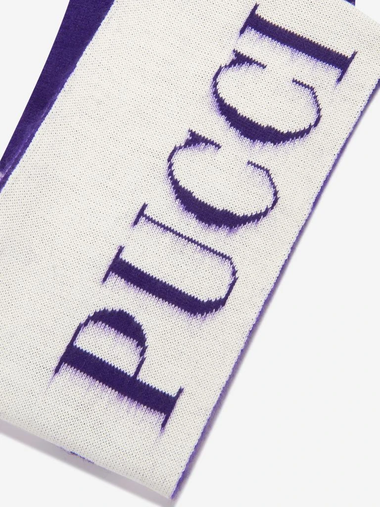 商品EMILIO PUCCI|Girls Wool Knitted Logo Scarf,价格¥437,第3张图片详细描述