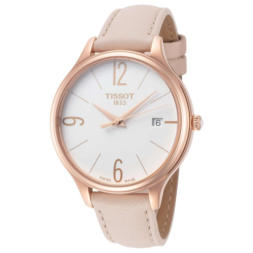 商品Tissot|天梭女士石英手表 真皮表带 38mm T1032103601700,价格¥1091,第1张图片