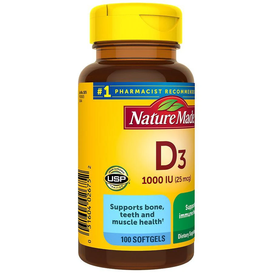 Vitamin D3 1000 IU (25 mcg) Softgels 商品