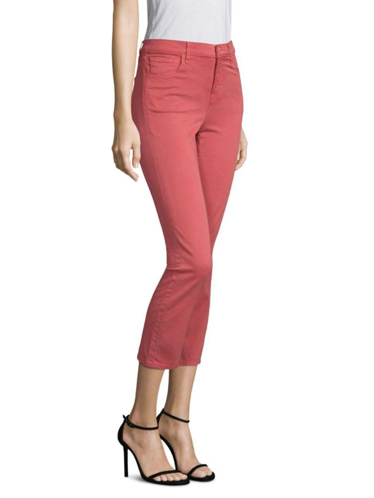 商品J Brand|Ruby High-Rise Crop Twill Skinny Jeans,价格¥551,第3张图片详细描述
