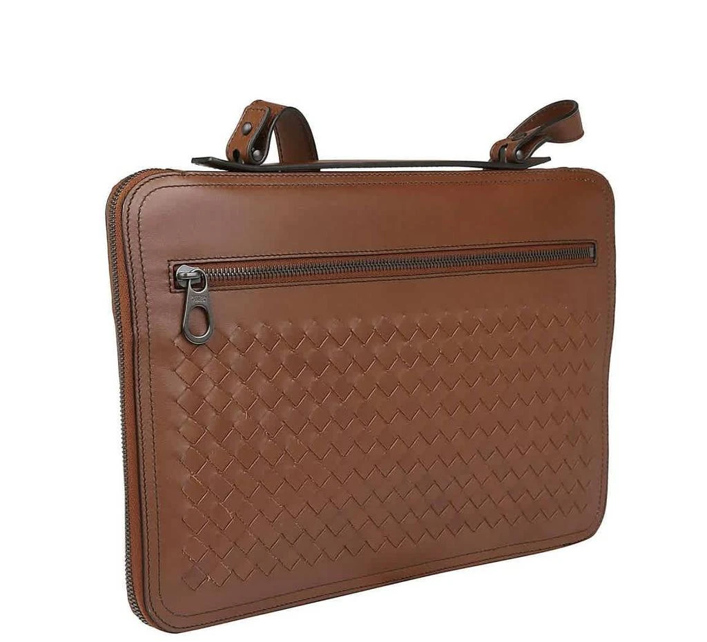 商品Bottega Veneta|Bottega Veneta Brown Intrecciato Weave Leather Breifcase,价格¥11860,第3张图片详细描述