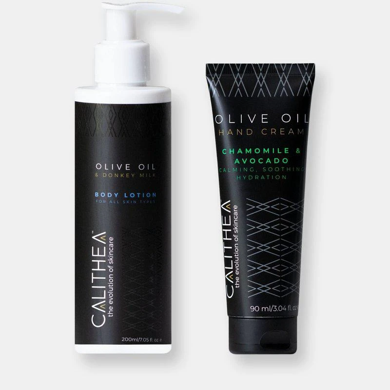 商品Calithea Skincare|Supple Body Care Set | Donkey Milk Body Lotion + Hand Cream,价格¥265,第1张图片