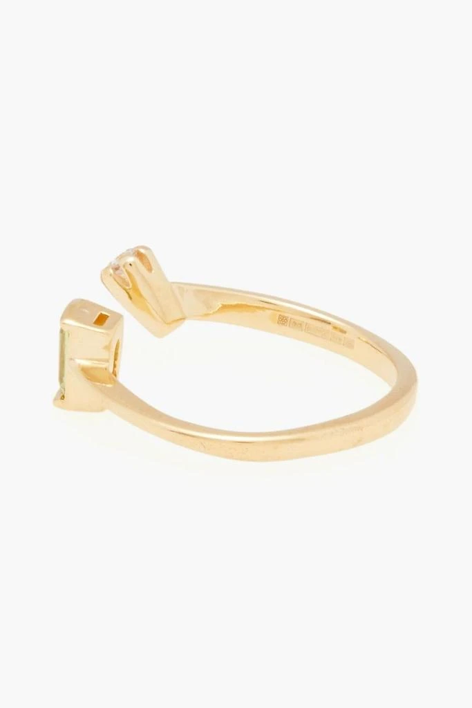 商品Cornelia Webb|Gold-plated, peridot and Siamite ring,价格¥442,第2张图片详细描述