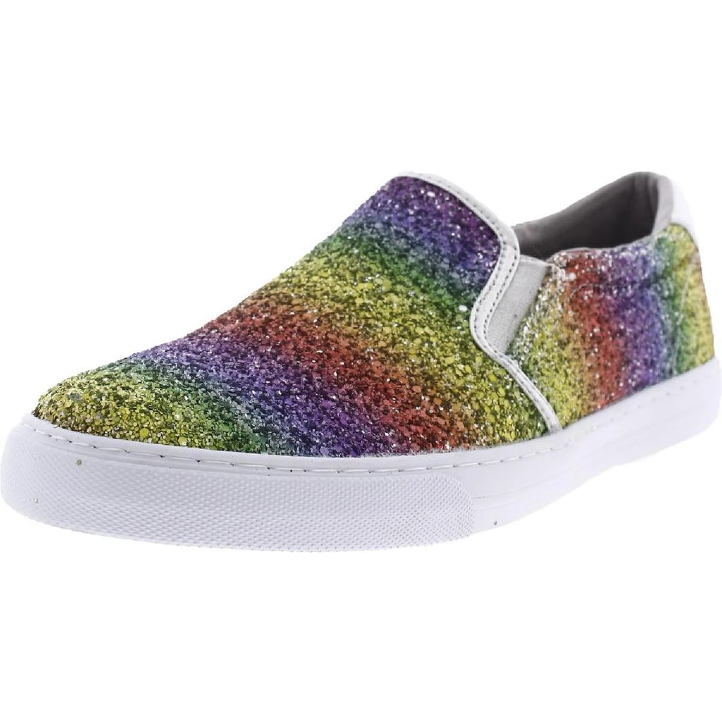 商品Nine West|Nine West Womens Lala 10 Glitter Flats Slip-On Sneakers,价格¥342,第1张图片