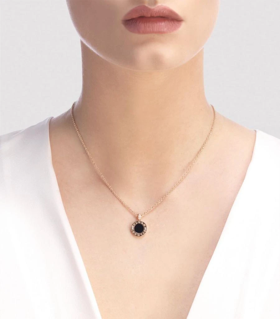 商品BVLGARI|Rose Gold, Mother-of-Pearl and Diamond BVGLARI BVLGARI Necklace ,价格¥39404,第3张图片详细描述