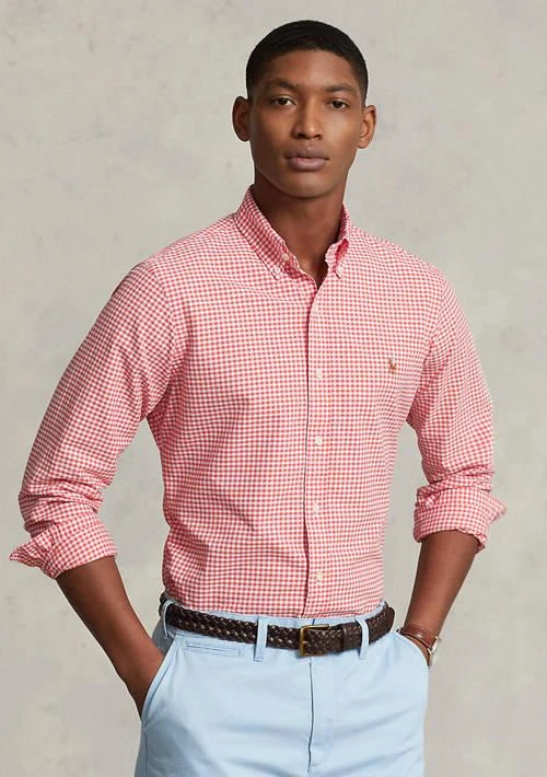 商品Ralph Lauren|Ralph Lauren Classic Fit Gingham Oxford Shirt,价格¥949,第1张图片